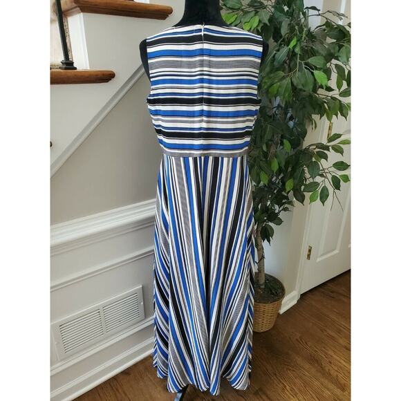 K. Jordan Women's Multicolor Polyester Sleeveless Round Neck Long Maxi Dress L - Picture 7 of 11